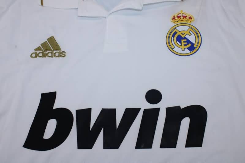 Real Madrid Soccer Jersey Home Long Retro Replica 2011/12