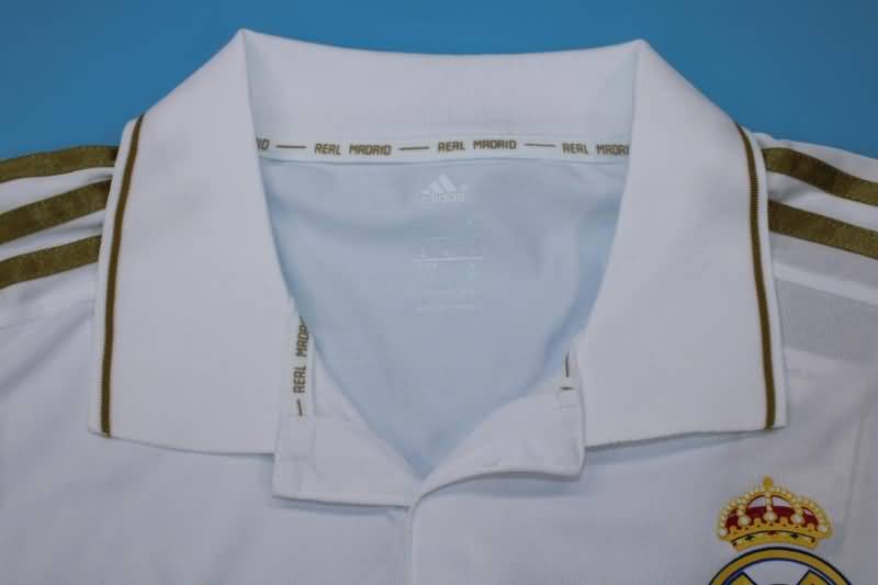 Real Madrid Soccer Jersey Home Long Retro Replica 2011/12