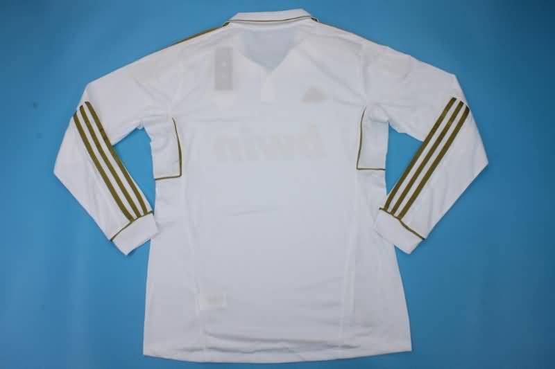 Real Madrid Soccer Jersey Home Long Retro Replica 2011/12