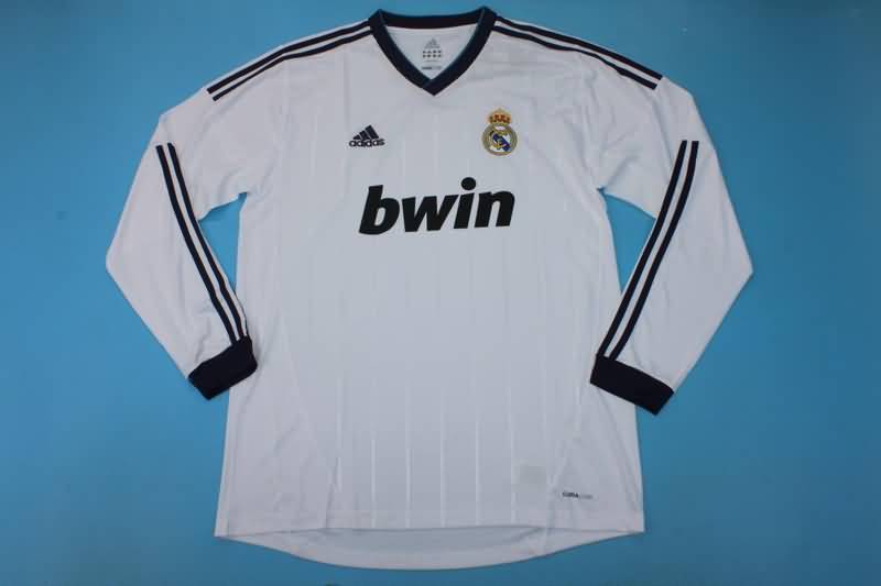 Real Madrid Soccer Jersey Home Long Sleeve Retro Replica 2012/13