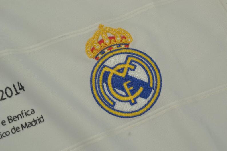 Real Madrid Soccer Jersey Home UCL Long Retro Replica 2013/14