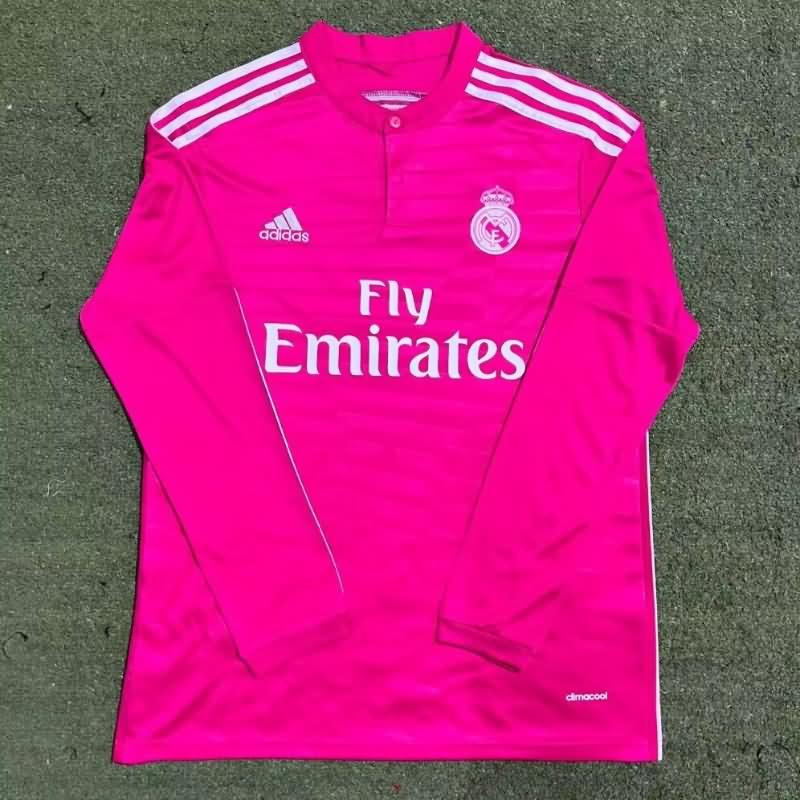 Real Madrid Soccer Jersey Away Retro Long Sleeve Replica 2014/15