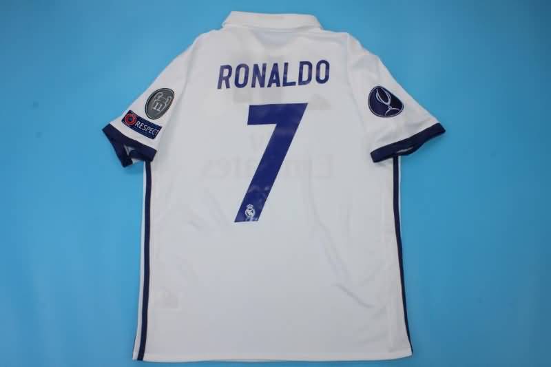 Real Madrid Soccer Jersey Home Retro Replica 2016/17