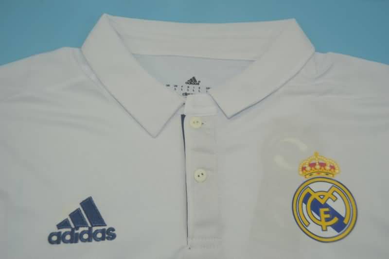 Real Madrid Soccer Jersey Home Long Sleeve Retro Replica 2016/17