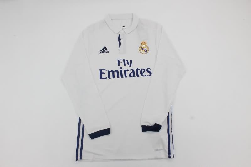 Real Madrid Soccer Jersey Home LS Retro (Player) 2016/17