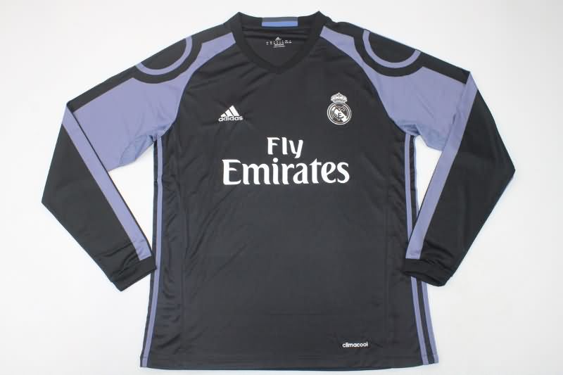 Real Madrid Soccer Jersey Third Long Retro Replica 2016/17