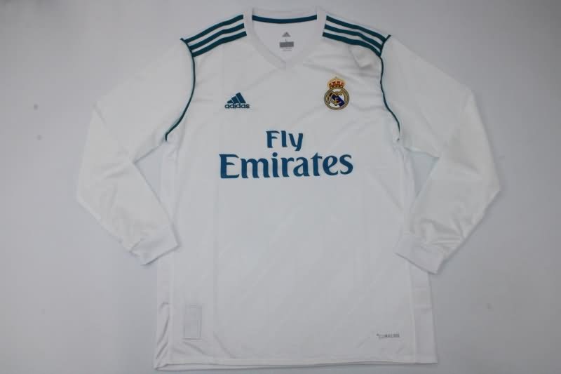 Real Madrid Soccer Jersey Home Long Sleeve Retro Replica 2017/18