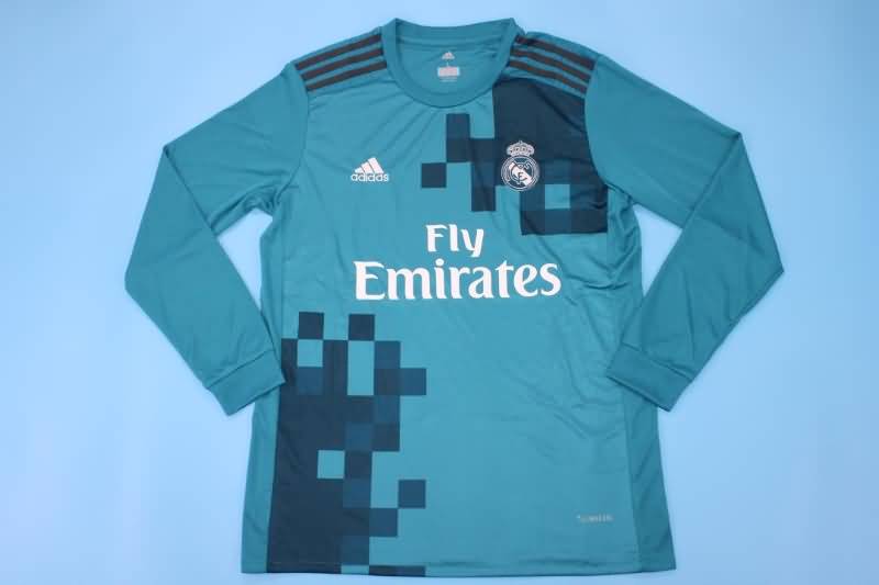 Real Madrid Soccer Jersey Third Long Sleeve Retro Replica 2017/18