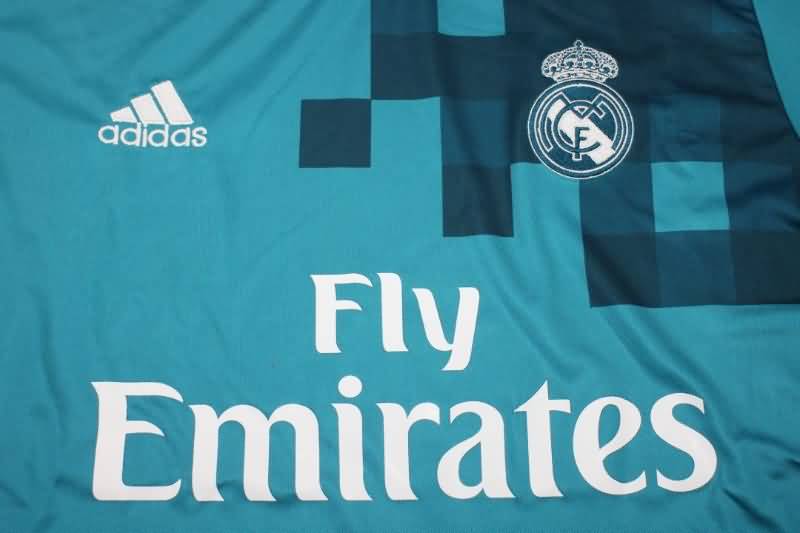 Real Madrid Soccer Jersey Third Long Sleeve Retro Replica 2017/18
