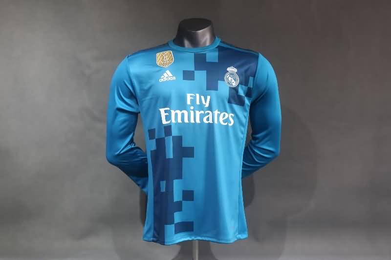 Real Madrid Soccer Jersey Third Long Sleeve Retro (Player) 2017/18