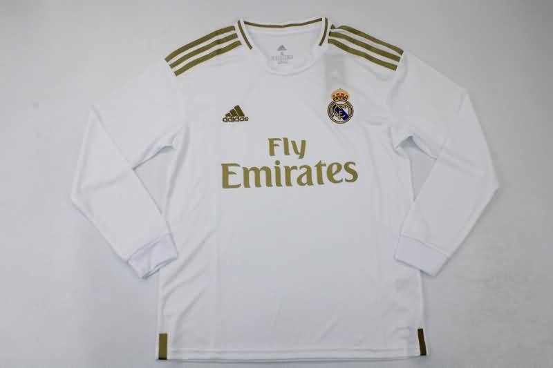 Real Madrid Soccer Jersey Home Long Sleeve Retro Replica 2019/20