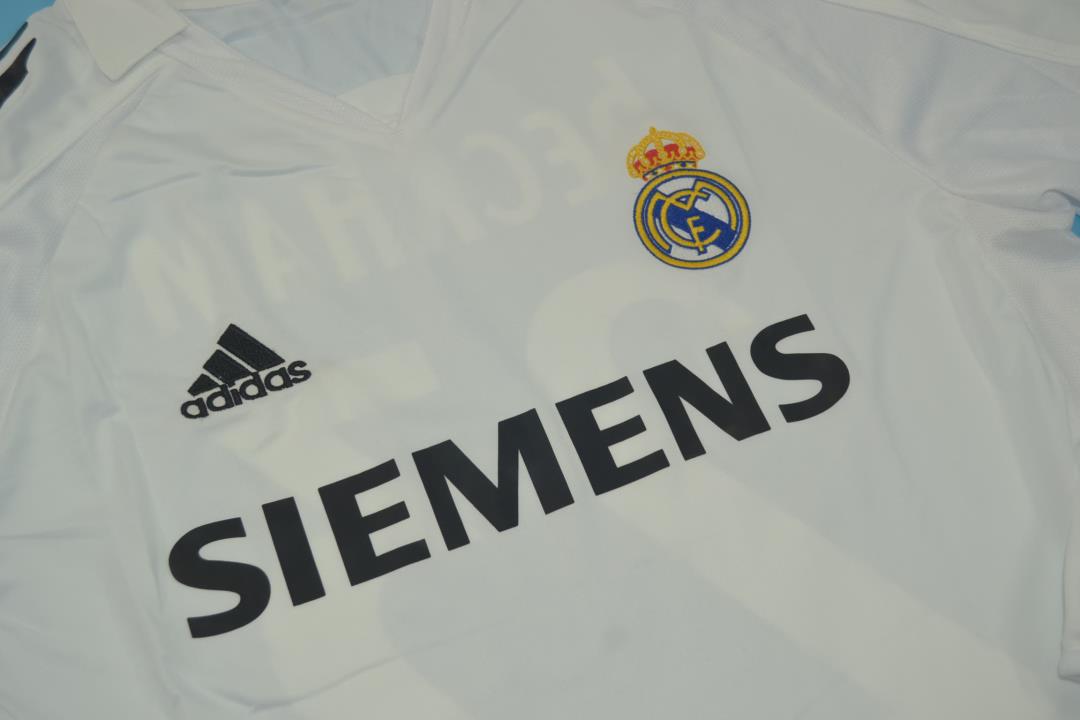 Real Madrid Soccer Jersey Home Long Retro Replica 2005/06
