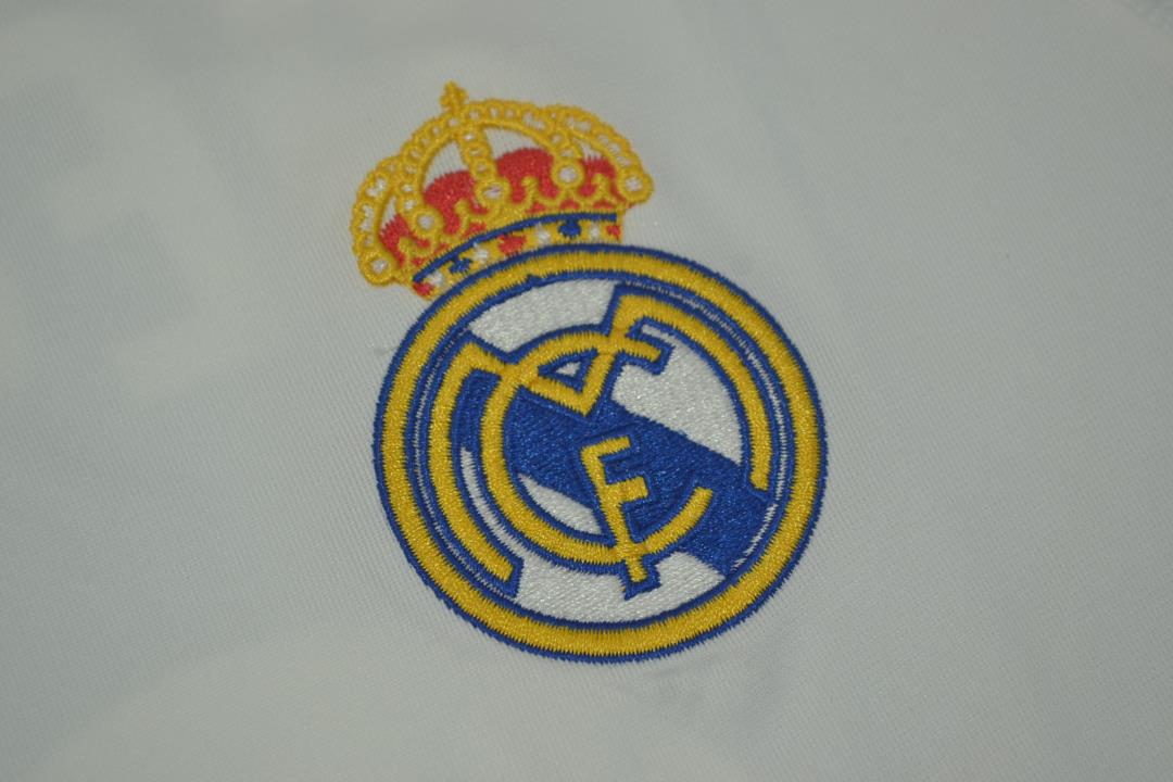 Real Madrid Soccer Jersey Home Long Retro Replica 2005/06