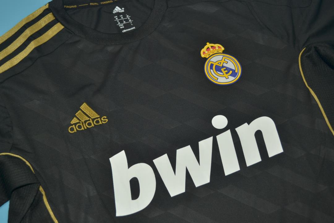 Real Madrid Soccer Jersey Away Long Retro Replica 2011/12
