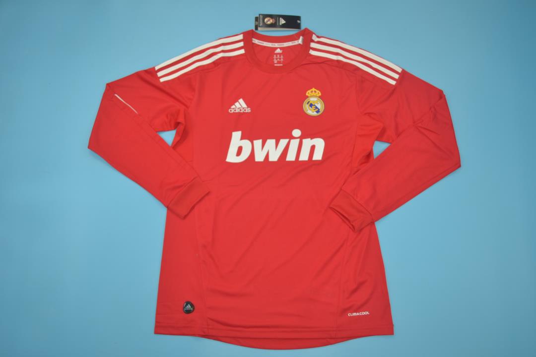 Real Madrid Soccer Jersey Third Long Retro Replica 2011/12