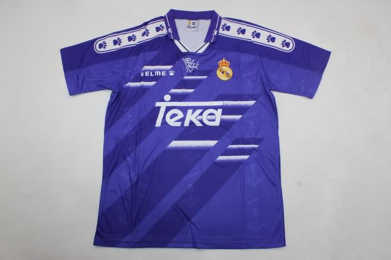 Real Madrid Soccer Jersey Away Retro Replica 1994/96