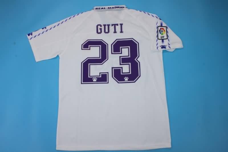 Real Madrid Soccer Jersey Home Retro Replica 1996/97