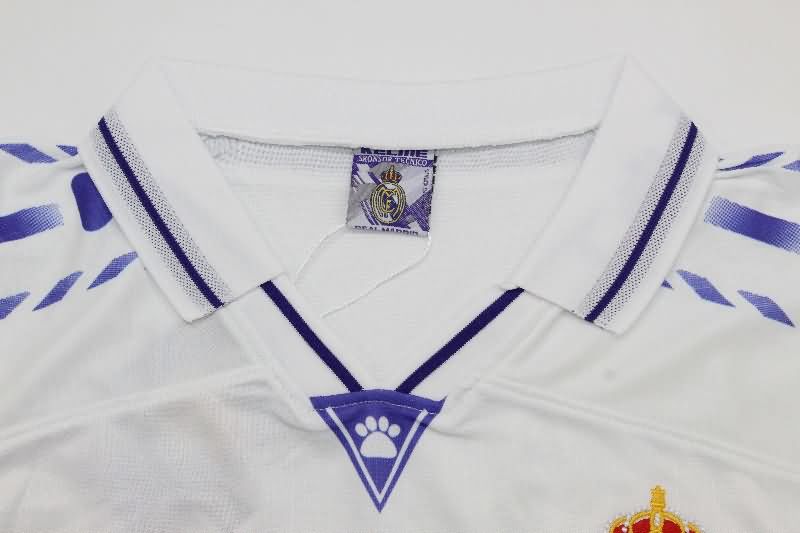 AAA Quality Real Madrid 1996/97 Home Long Sleeve Retro Soccer Jersey