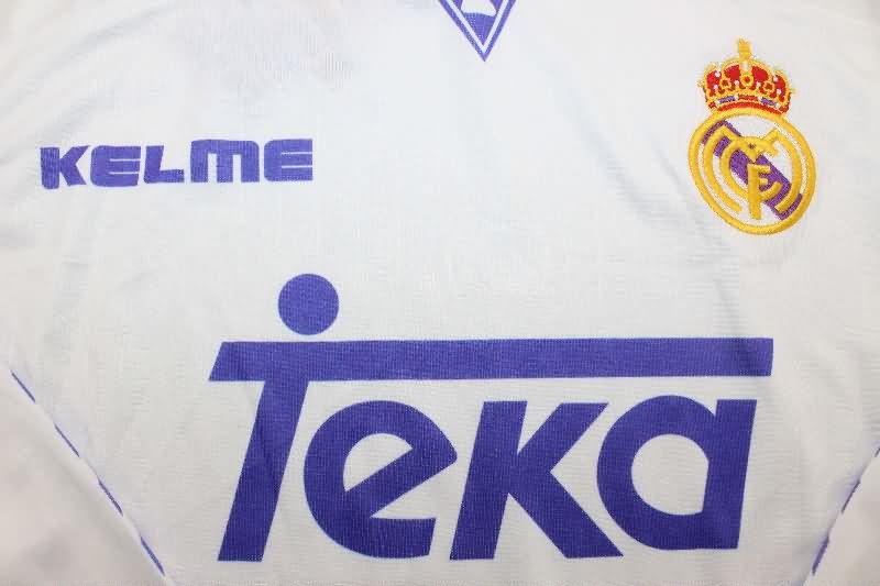 AAA Quality Real Madrid 1996/97 Home Long Sleeve Retro Soccer Jersey