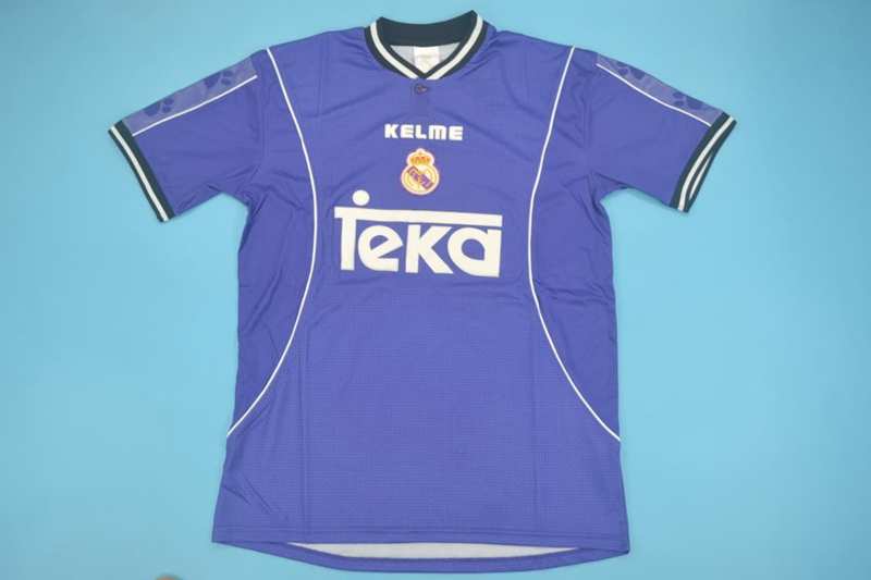 Real Madrid Soccer Jersey Away Retro Replica 1997/98