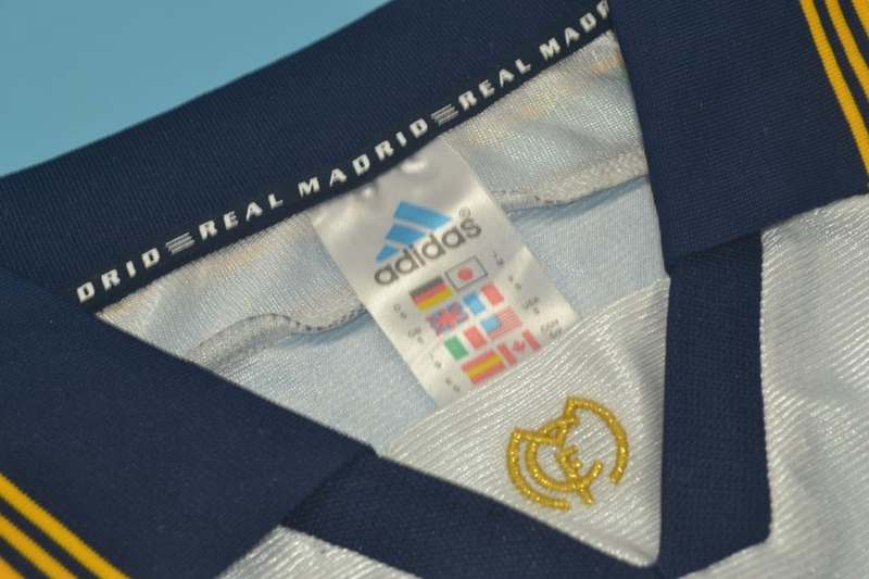 Real Madrid Soccer Jersey Home Retro Replica 1998/00