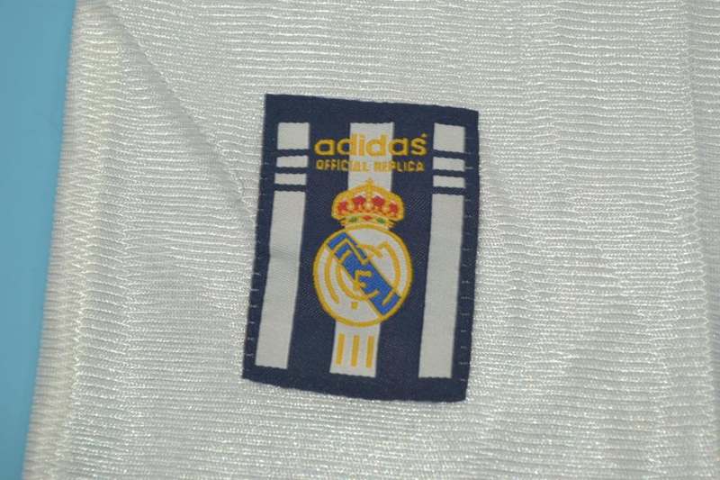 Real Madrid Soccer Jersey Home Retro Replica 1998/00