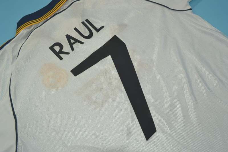 Real Madrid Soccer Jersey Home Retro Replica 1998/00