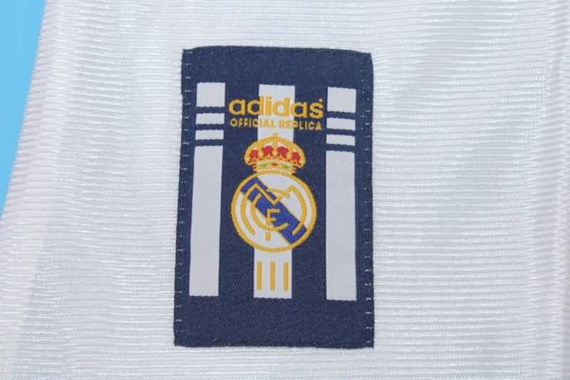 Real Madrid Soccer Jersey Home Long Slevee Retro Replica 1998/00