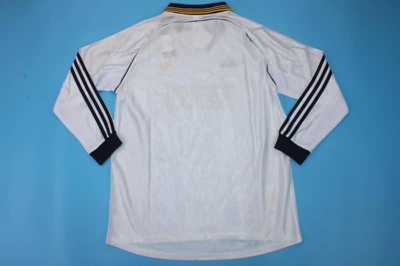 Real Madrid Soccer Jersey Home Long Slevee Retro Replica 1998/00