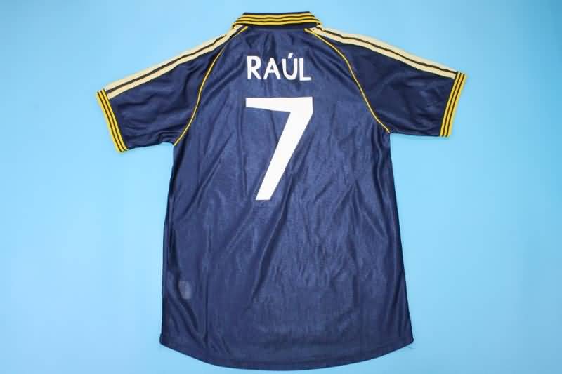 Real Madrid Soccer Jersey Away Retro Replica 1998/99