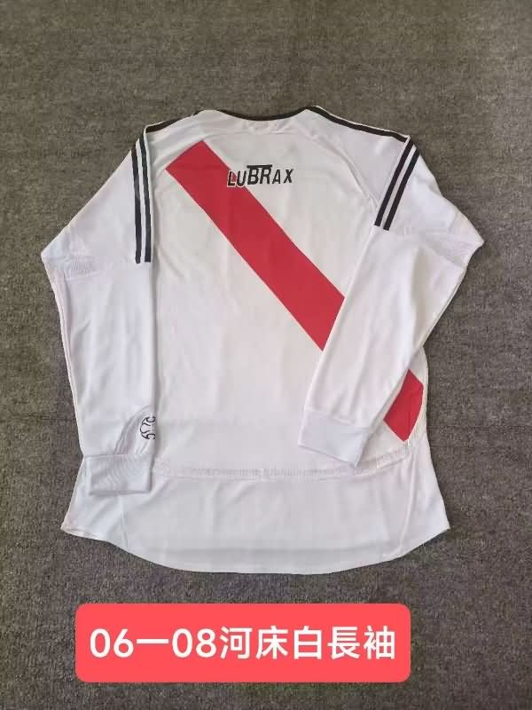 River Plate Soccer Jersey Home Long Sleeve Retro Replica 2006/07
