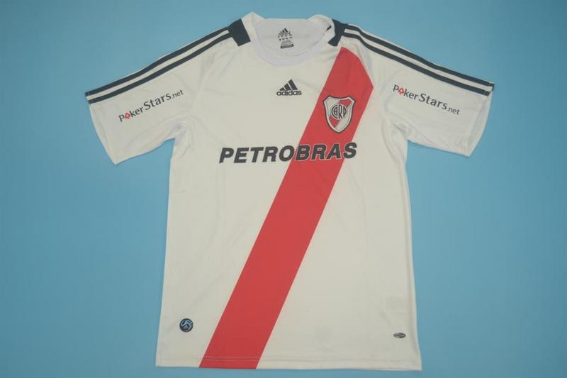 River Plate Soccer Jersey Home Retro Replica 2009/10