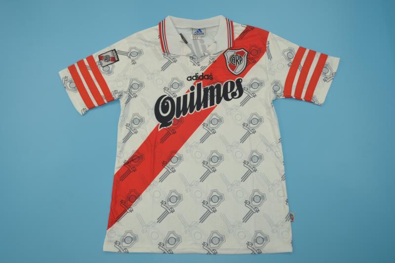 River Plate Soccer Jersey Home Retro Replica 1996
