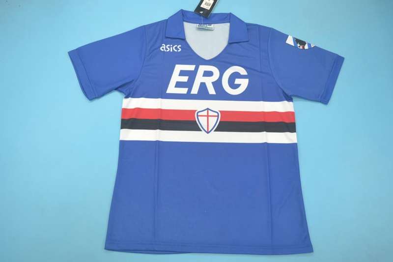 Sampdoria Soccer Jersey Home Retro Replica 1990/91