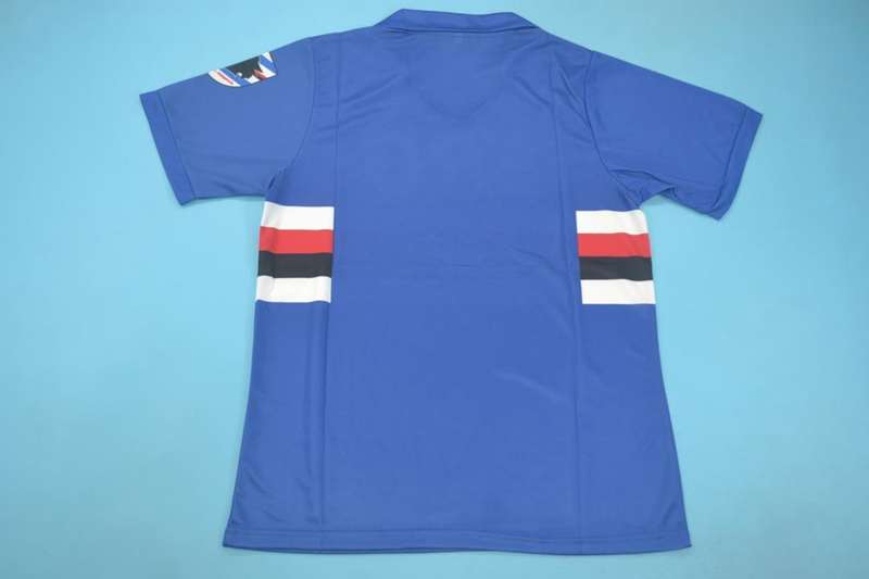 Sampdoria Soccer Jersey Home Retro Replica 1990/91