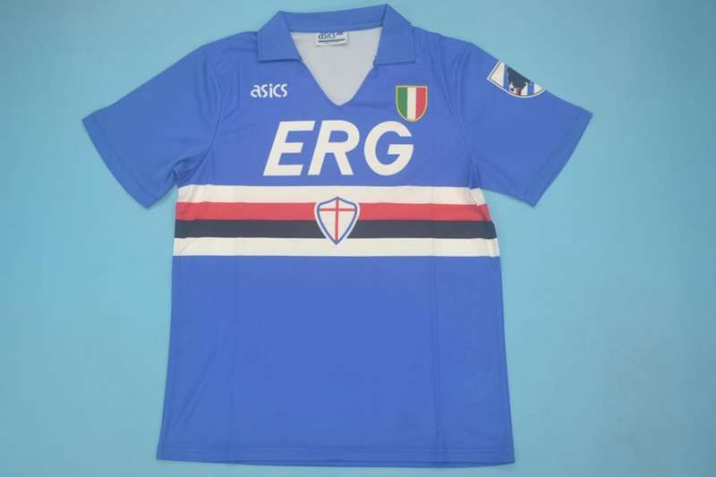 Sampdoria Soccer Jersey Home Retro Replica 1991/92