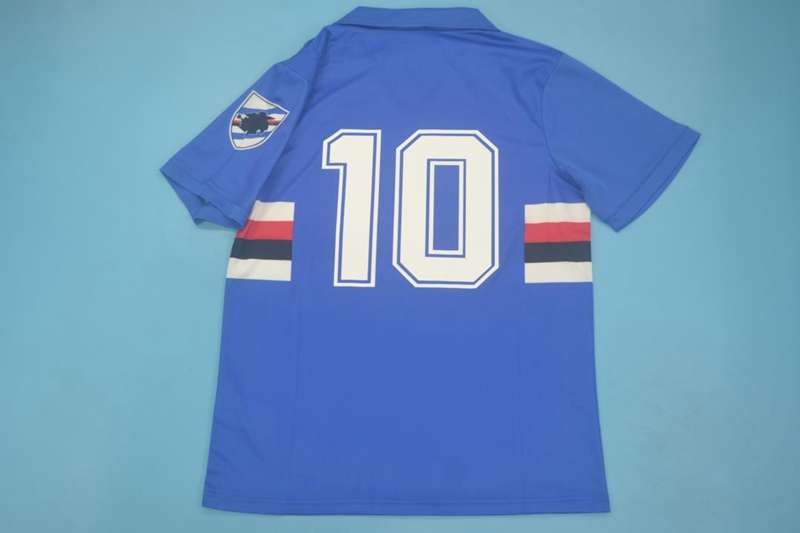 Sampdoria Soccer Jersey Home Retro Replica 1991/92