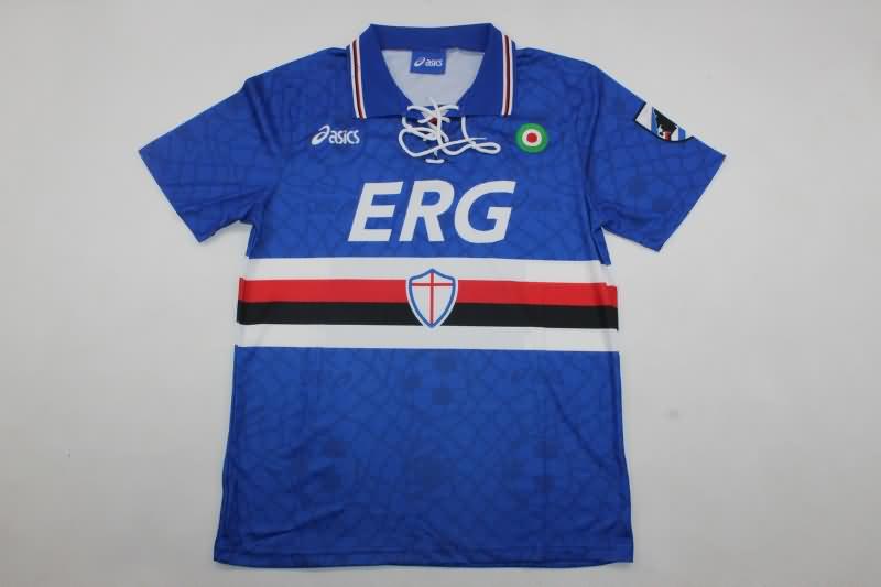 Sampdoria Soccer Jersey Home Retro Replica 1994/95