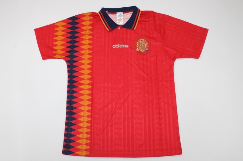 Spain Soccer Jersey Home Retro Replica 1994
