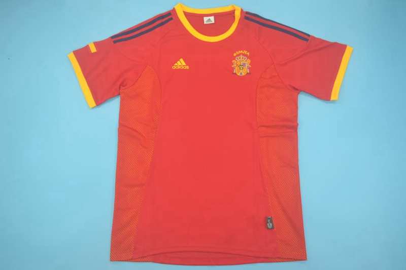 Spain Soccer Jersey Home Retro Replica 2002