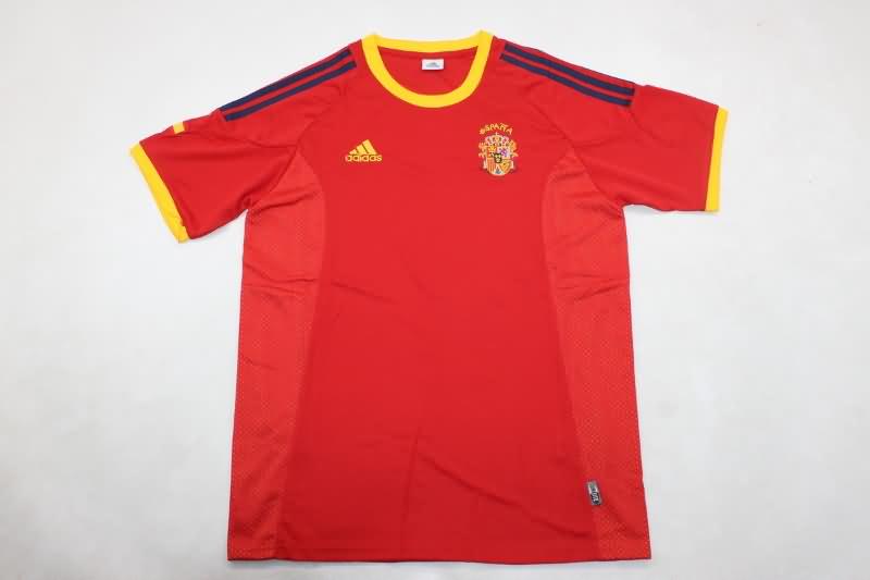 Spain Soccer Jersey Home Retro Replica 2002