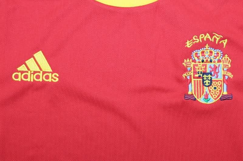 Spain Soccer Jersey Home Retro Replica 2002