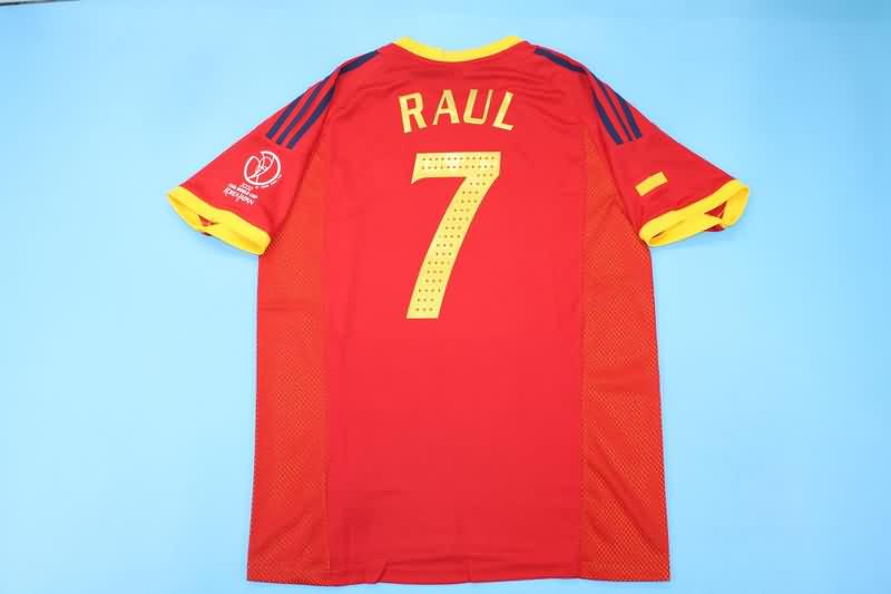 Spain Soccer Jersey Home Retro Replica 2002