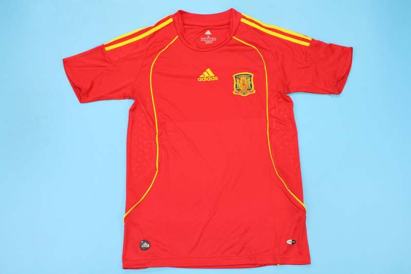 Spain Soccer Jersey Home Retro Replica 2008