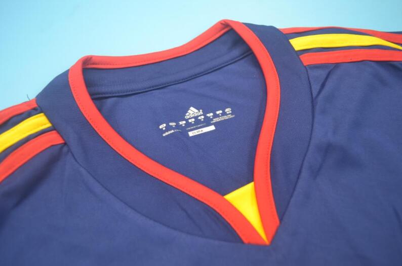 Spain Soccer Jersey Final Away Long Retro Replica 2010