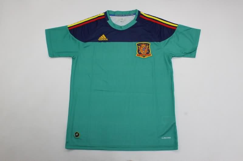 Spain Soccer Jersey Goalkeeper Green Retro Replica 2010