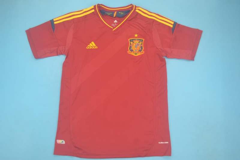 Spain Soccer Jersey Home Retro Replica 2012