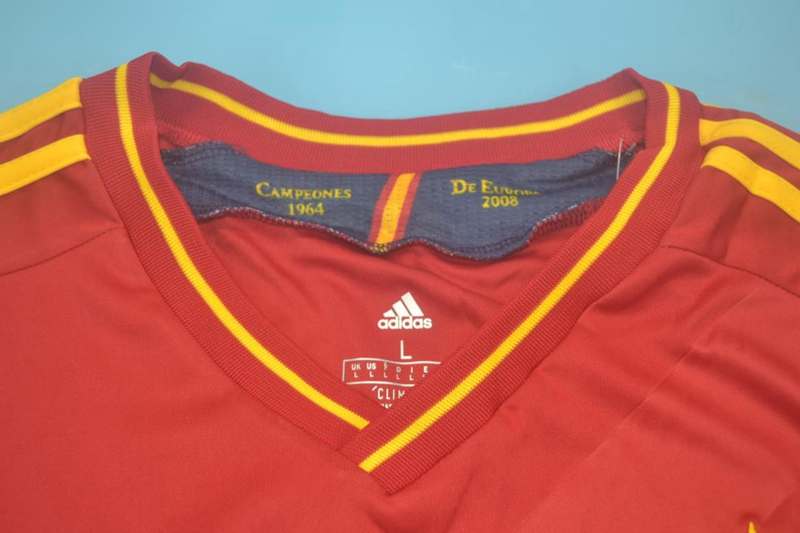 Spain Soccer Jersey Home Retro Replica 2012