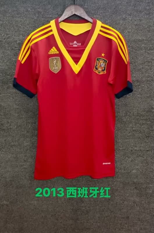 AAA Quality Spain 2013 Home Retro Soccer Jersey
