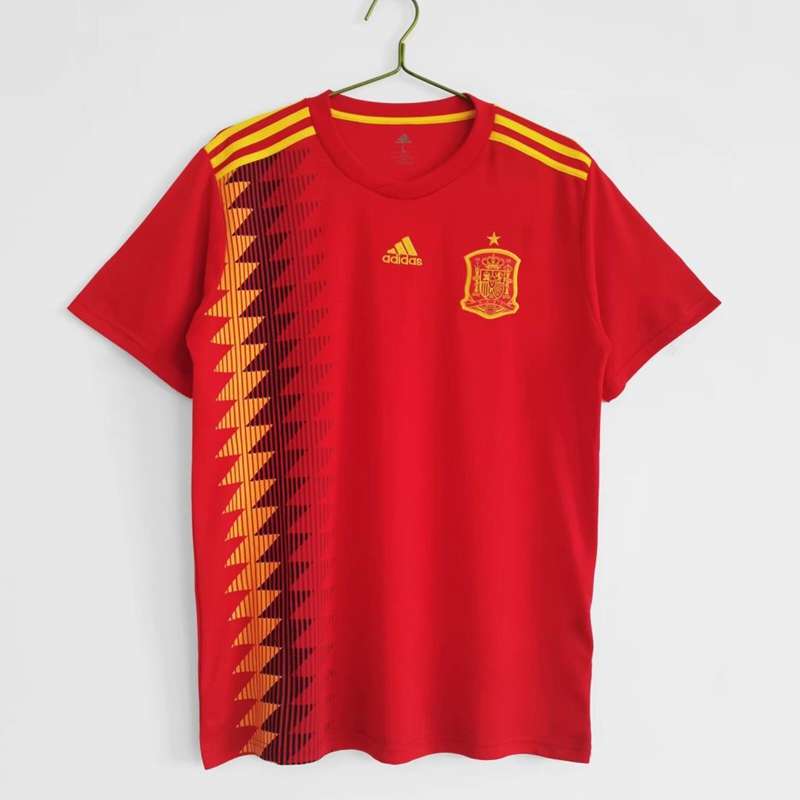 Spain Soccer Jersey Home Retro Replica 2018